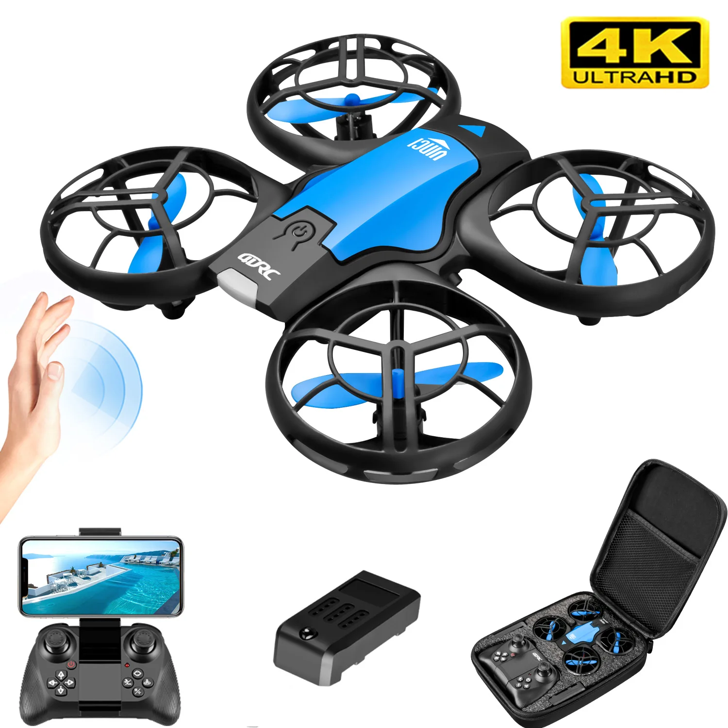 Drone Battery Box - V8 New Mini Drone 4K Professional