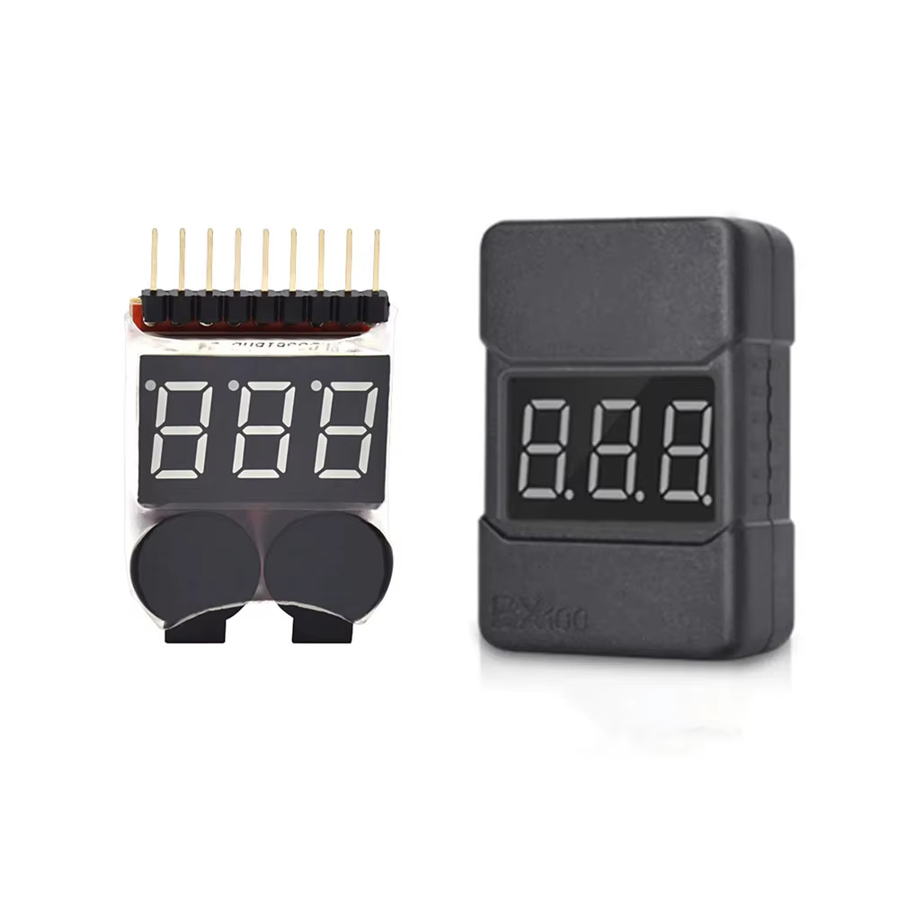 BX100 1-8S Lipo Battery Voltag - đánh giá và giá Drone Battery Alarm