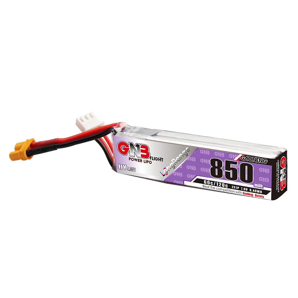 GAONENG GNB LiPo Battery 850mA - đánh giá và giá Drone Battery Connector