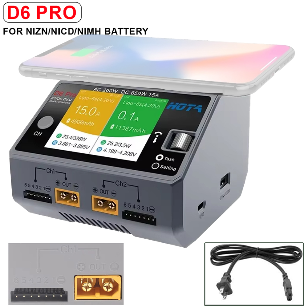 NEW HOTA D6 Pro Grey AC 200w D - đánh giá và giá Drone Battery Smart