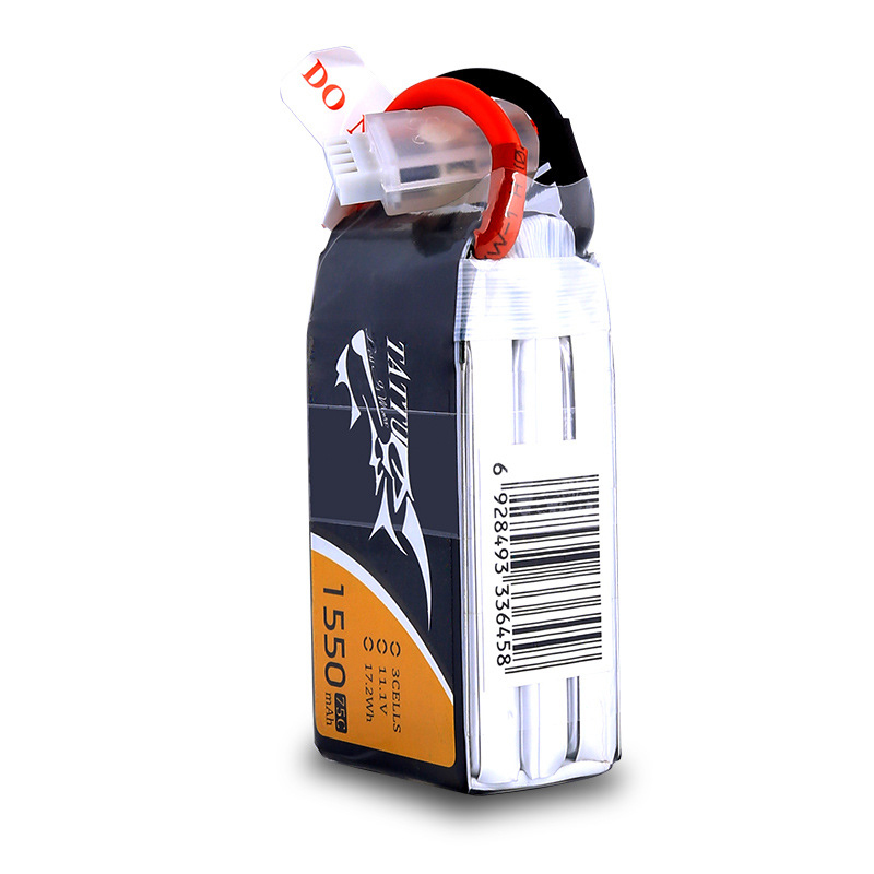 TATTU 3S 11.1V 1550mAh 75C LiP - đánh giá và giá Drone Battery Connector