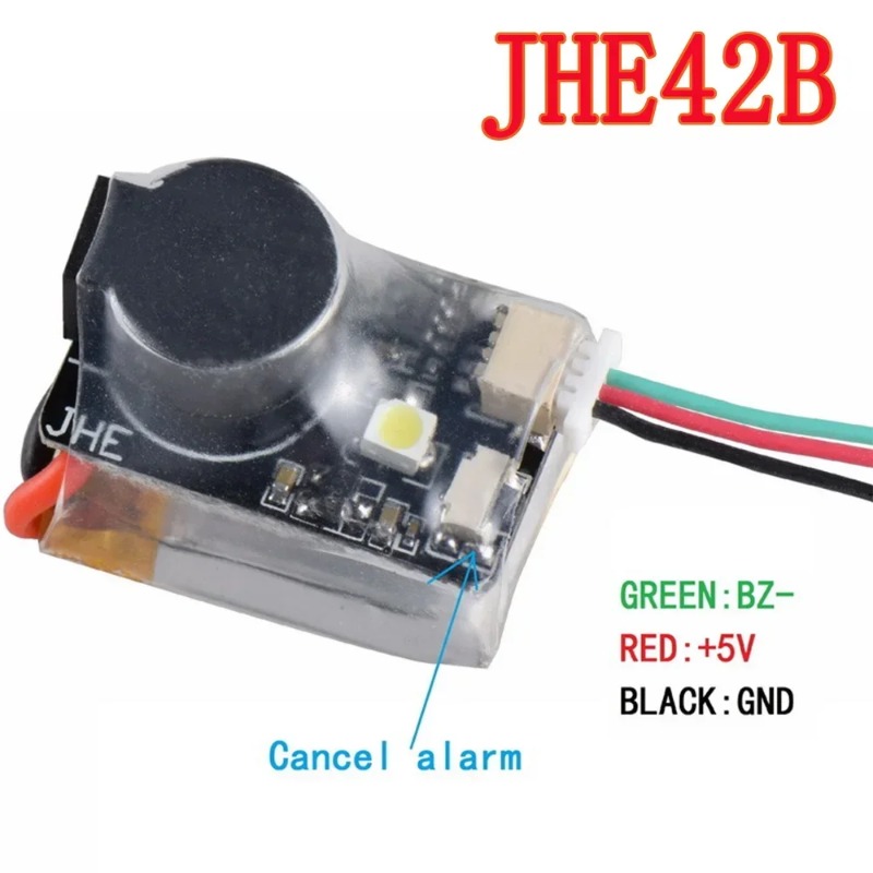 JHEMCU JHE42B/ JHE42B_S Finder - đánh giá và giá Drone Battery Alarm